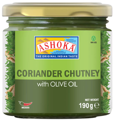 Coriander Chutney with Olive Oil